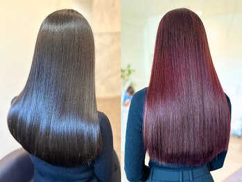 ワク 西尾店(waku)の写真/髪質改善トリートメント導入サロン。ブリーチしても潤いのある最高のサラ艶髪に♪