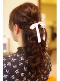 簡単アレンジで清楚なお嬢様スタイル♪