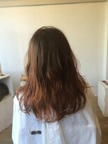 カタチヘアー(HAIR) 。。。。。青と桃。。。。。。ロングのカタチ