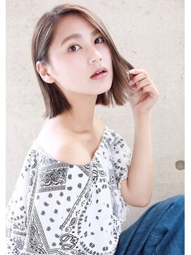 ヘアーアンドメイク シーク 吉祥寺(HAIR&MAKE SeeK) 【seek吉祥寺】『ぱっつん外ハネ』×『グレージュ』ボブ