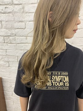 プライズ アイリス 池袋東口店(prize Iris) ハイトーンミルクティーグレージュ オルチャンヘアグレージュ