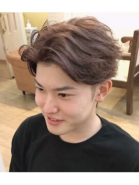 ギフト ヘアー サロン(gift hair salon) センターパート☆ミルクティーベージュ