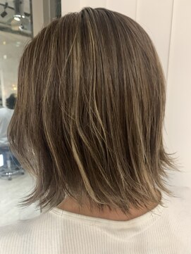 エイトタマプラ たまプラーザ店(EIGHT tamapla) 【EIGHTたまプラ】デザインカラー_切りっぱなしボブ