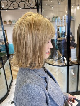 ロンド ブランシュ 錦糸町北口(Lond blanche) 韓国風ハイトーンボブ☆畠中ケント