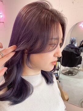 ルームバイシー 新宿(Loom. by Sea) ラベンダーブラウン/ツヤ感カラー/透明感カラー/ブラウンカラー