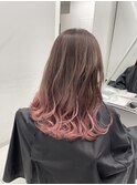 ピンクグラデーションカラー