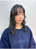 ミディアムレイヤー/ウェーブパーマ/くるくるパーマ/パーマボブ