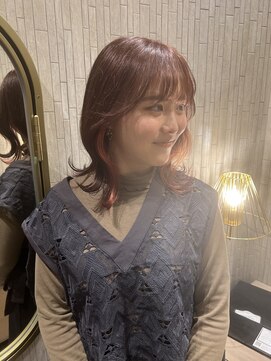 アイラス(I'LAS) 【Aya】イヤリングカラー/オレンジ/インナーカラー