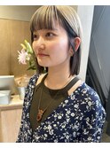 大人可愛い大人美人小顔立体カットアンブレラカラー