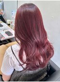 〇韓国 赤髪 チェリーレッド ブリーチなし