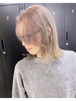 リン モアナバイヘッドライト 武蔵小杉2号店(lynn Moana by HEADLIGHT) Moana【武蔵小杉】#ケアブリーチ#ミディアムボブ#大人可愛い