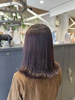 アンソル オブ リシェール(N'SOL of RICHAIR)&nbsp;パープルグレージュ/前髪/こなれミディ/イメチェン/南越谷