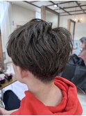 刈り上げショート/ナチュラルパーマ