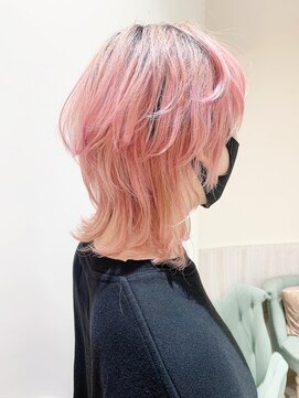 ネオリーブカップ 町田店(Neolive capu) メンズウルフ　メルティカラー　似合わせカット