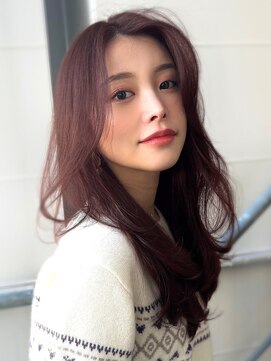 ジーナ 千葉(Zina) 韓国風ロングレイヤー×透明感ウォームブラウン