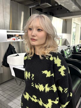 レコ 渋谷(LECO) 外国人風ホワイトブロンドカラー