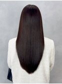 ロング顔周りレイヤー韓国ヘア美髪くびれヘア_ba504971