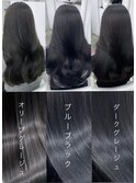 ダークグレージュ/艶髪/赤み消しカラー◎上野