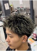 メンズショート/スパイキーショートハイライト