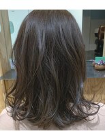 ハロヘアー(halo hair)&nbsp;コテ巻き風パーマミディアム