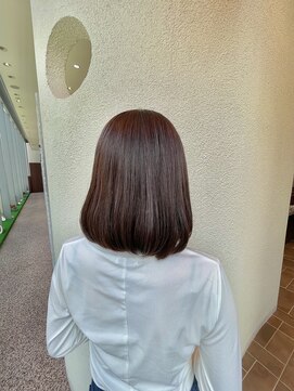 エルサフィロ ヨドヤバシ(el zafiro yodoyabashi) 【el zafiro yodoyabashi】大人女子暖色系少し長いスタイル