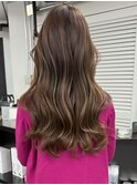 ハイライトバレイヤージュダブルカラーケアブリーチ20代30代