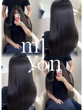 ミヨン 京橋店(miyon) 韓国レイヤーカット×暗髪カラー×髪質改善