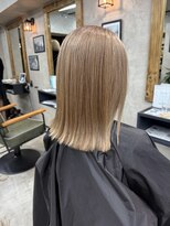 サニー 渋谷(SUNNY) バレイヤージュ、ハイライト、レイヤーロング、グレーベージュ