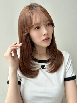 バイオレットジェム(Violet`jem) ワンカール内巻きレイヤーカット顔まわりカット