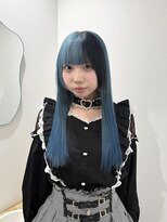 モニカ 栄店(MONIQA)&nbsp;スカイブルー / 前髪デザインカラー