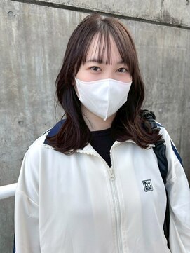 ミディアム/レイヤーカット/ナチュラルブラウン