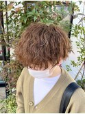 波巻きパーマ
