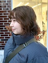 シベルバレー 横浜(sibell)&nbsp;▽ ショートパーマヘアレイヤーパーマニュアンスボブボブパーマ