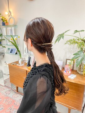 ヘアー アイス カンナ(HAIR ICI Canna) 20代30代人気の結婚式ヘア/お呼ばれヘア/編みおろし【ノグチ】