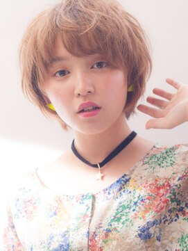 アドラーブル 万代店 (adorable) ニュアンスパーマショート【イルミナカラー/髪質改善】