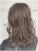 Lien☆美髪ナチュラルブランジュ外ハネミディアムスタイル立川