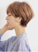 骨格美人ひし型ショート/アッシュベージュ/30代40代50代