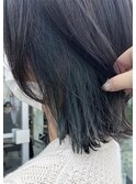 インナーカラーグリーン