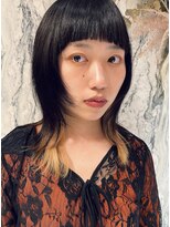 ランベリー(LANVERY)&nbsp;おしゃれな大人のウルフヘア/黒髪/デザインカラー