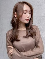 オーブ ヘアー ルナ 彦根店(AUBE HAIR luna)&nbsp;20代・30代_小顔見せ顔回りレイヤーロング