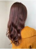 髪質改善◇艶髪アプリコットブラウン