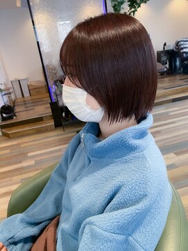 ヘアースパリゾート リアン 燕三条店(Lien) ミニボブ_ラベンダーブラウン_