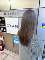 シアン(CYAN)&nbsp;#髪質改善#縮毛矯正#グレージュ#艶髪#うる艶#京都駅