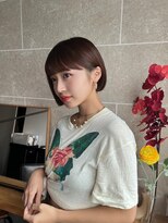 サンド 鹿児島中央(sand)&nbsp;黒髪/グレーベージュ/レイヤーロング/前髪パーマ[鹿児島中央駅]