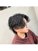 ウルフに波巻きスパイラルパーマ!
