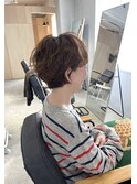 外国人風パーマ(伸ばしかけ)