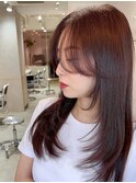  韓国風前髪×レイヤーカット【髪質改善/仙台/レイヤーカット】