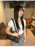 黒髪ストレート
