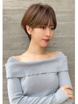 ロンドプロフィール 浦和(Lond profil) 大人可愛い20代30代40代黒髪前下がりショートボブ丸みショート◎