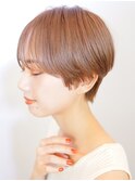 ハンサムショート×ブラウンベージュ